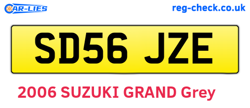 SD56JZE are the vehicle registration plates.