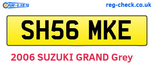 SH56MKE are the vehicle registration plates.