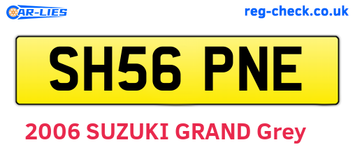 SH56PNE are the vehicle registration plates.