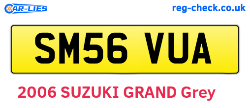 SM56VUA are the vehicle registration plates.
