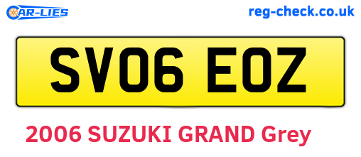 SV06EOZ are the vehicle registration plates.