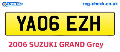YA06EZH are the vehicle registration plates.