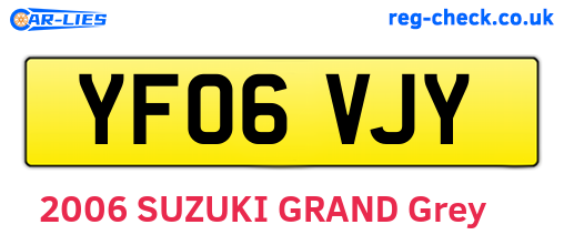 YF06VJY are the vehicle registration plates.