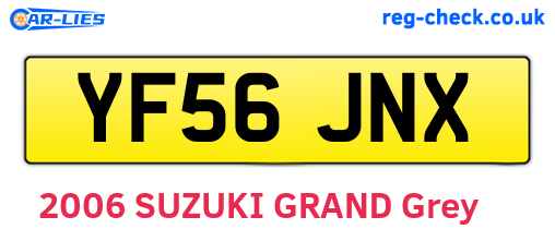 YF56JNX are the vehicle registration plates.