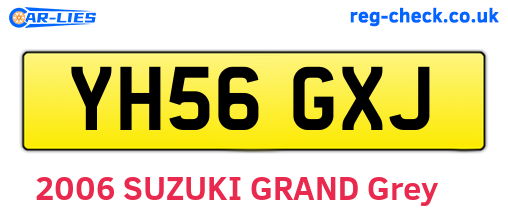 YH56GXJ are the vehicle registration plates.