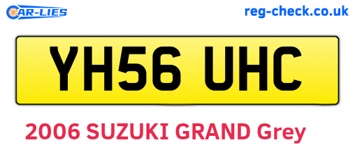 YH56UHC are the vehicle registration plates.