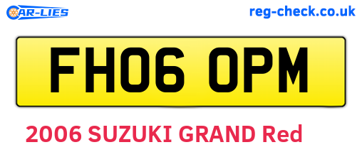 FH06OPM are the vehicle registration plates.