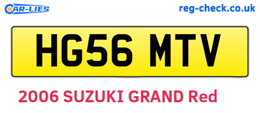 HG56MTV are the vehicle registration plates.