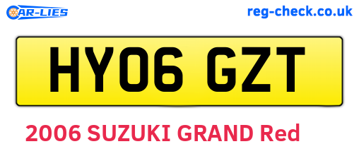 HY06GZT are the vehicle registration plates.
