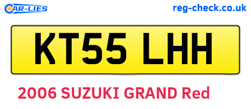 KT55LHH are the vehicle registration plates.