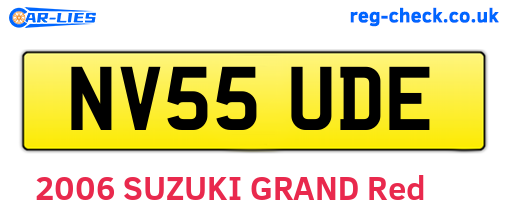 NV55UDE are the vehicle registration plates.