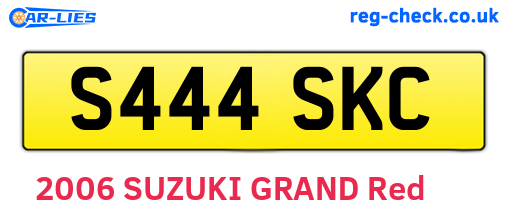 S444SKC are the vehicle registration plates.