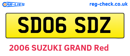 SD06SDZ are the vehicle registration plates.