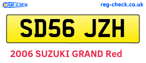 SD56JZH are the vehicle registration plates.