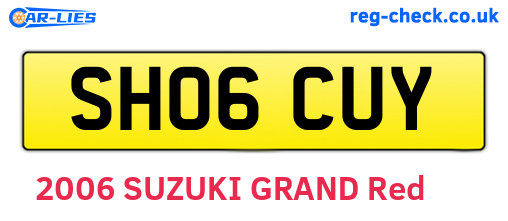 SH06CUY are the vehicle registration plates.