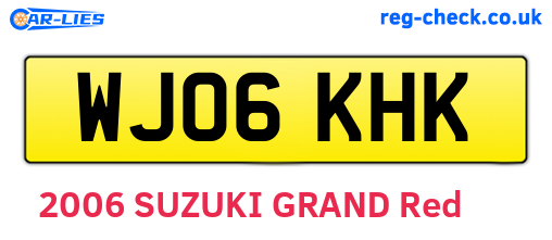 WJ06KHK are the vehicle registration plates.