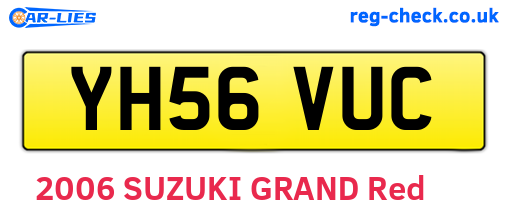YH56VUC are the vehicle registration plates.