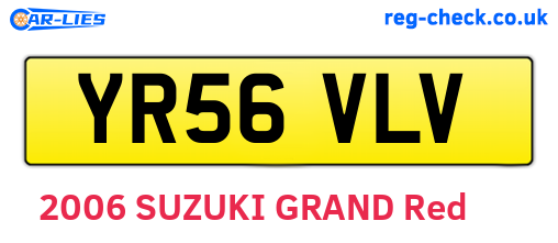 YR56VLV are the vehicle registration plates.