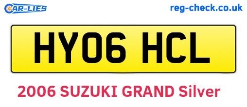 HY06HCL are the vehicle registration plates.