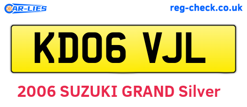 KD06VJL are the vehicle registration plates.