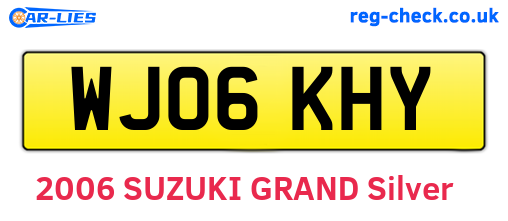 WJ06KHY are the vehicle registration plates.