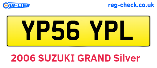 YP56YPL are the vehicle registration plates.