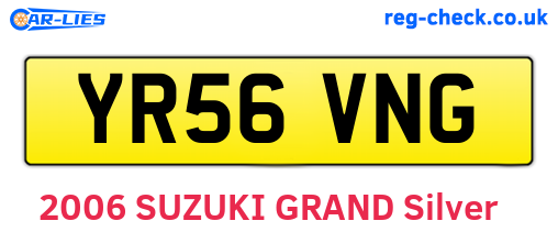 YR56VNG are the vehicle registration plates.