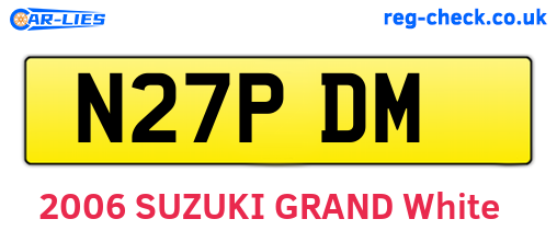 N27PDM are the vehicle registration plates.