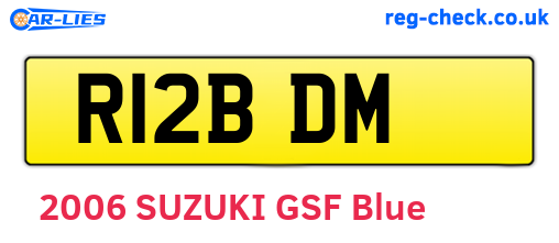 R12BDM are the vehicle registration plates.