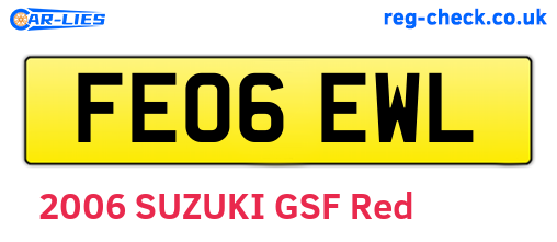 FE06EWL are the vehicle registration plates.