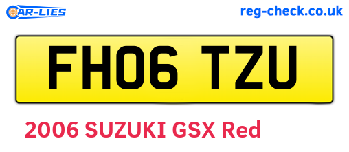 FH06TZU are the vehicle registration plates.