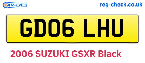 GD06LHU are the vehicle registration plates.