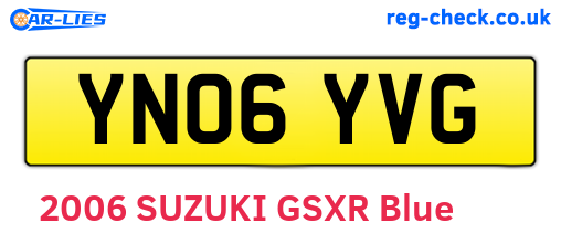 YN06YVG are the vehicle registration plates.