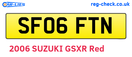 SF06FTN are the vehicle registration plates.