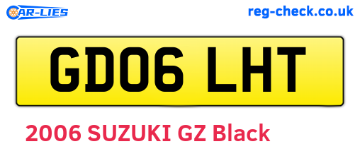 GD06LHT are the vehicle registration plates.