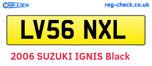LV56NXL are the vehicle registration plates.