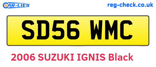 SD56WMC are the vehicle registration plates.