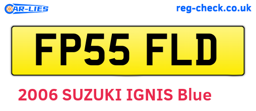 FP55FLD are the vehicle registration plates.