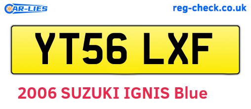 YT56LXF are the vehicle registration plates.