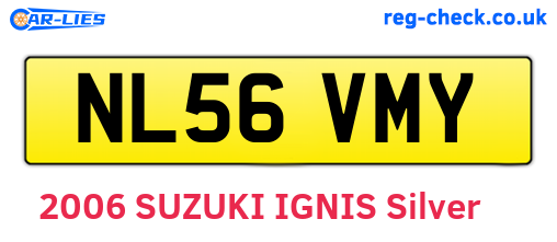 NL56VMY are the vehicle registration plates.