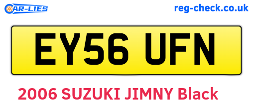 EY56UFN are the vehicle registration plates.
