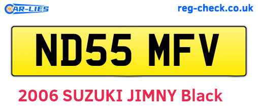 ND55MFV are the vehicle registration plates.