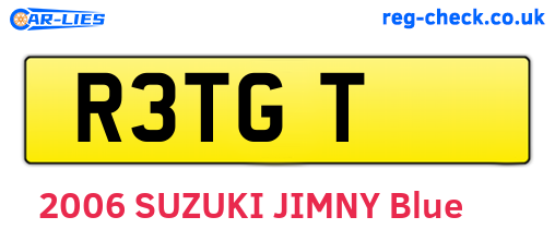 R3TGT are the vehicle registration plates.