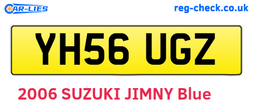 YH56UGZ are the vehicle registration plates.