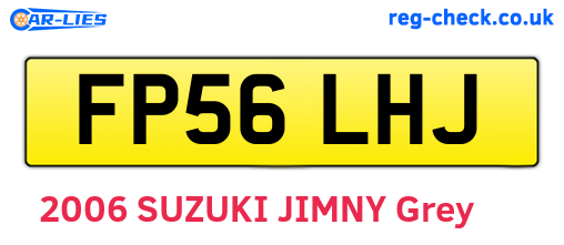 FP56LHJ are the vehicle registration plates.