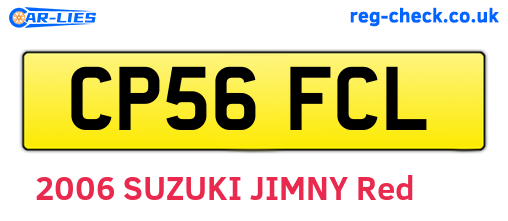 CP56FCL are the vehicle registration plates.