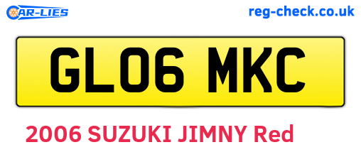 GL06MKC are the vehicle registration plates.