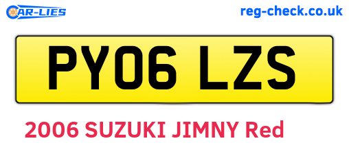 PY06LZS are the vehicle registration plates.