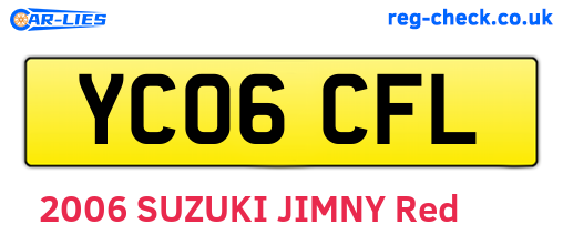 YC06CFL are the vehicle registration plates.