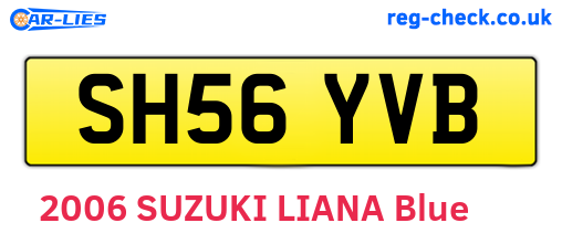 SH56YVB are the vehicle registration plates.